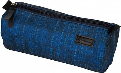 Пенал Schoolformat Двоичный код / ПТ-ДК (синий)