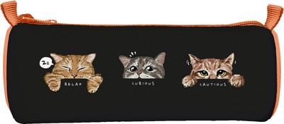 Пенал Schoolformat Три кота / ПТ-ТК (черный)