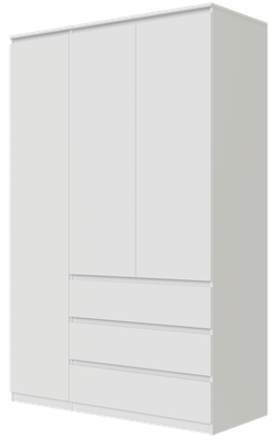 Шкаф MySTAR Сноули 3д3я ИВ-121.21.00 (белый)