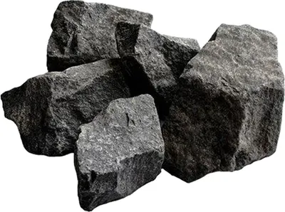 Камни для бани No Brand Базальт колотый (20кг, коробка)