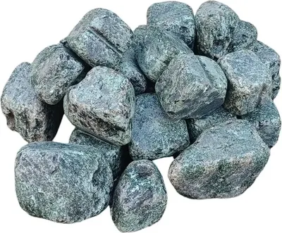 Камни для бани No Brand Змеевик обвалованный мелкая фракция (20кг, коробка)