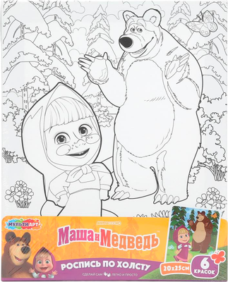 Набор для творчества MultiArt Маша и Медведь / CANV20X25-127192