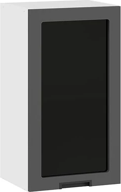 Шкаф навесной для кухни ТриЯ Гренада 1В4С (белый/холст вулкан)