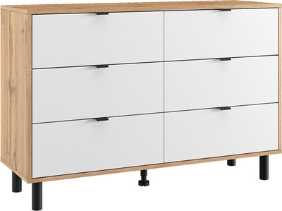 Комод Eligard Mone 6S (дуб вотан/белый)