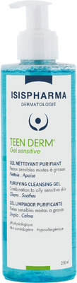 Гель для умывания ISISPHARMA Teen Derm Sensitive для чувств. комбинированной и жирной кожи (250мл)