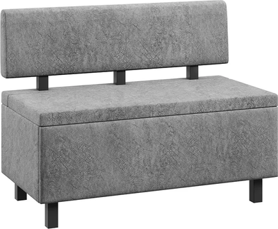 Скамья ТриЯ Брайтон прямая 130 (венге цаво/Wellmart Silver)