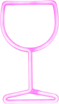 Ночник ILikeGift Glass подвесной / 151-2022056 (розовый)