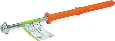 Дюбель рамный ЕКТ RD-H 10х120 с шурупом (нейлон)