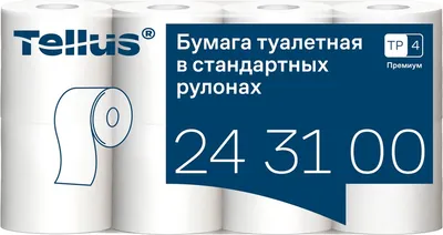 Туалетная бумага Tellus T4 3-слойная 15м / 243100
