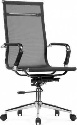 Кресло офисное Woodville Reus (черная сетка/хром)