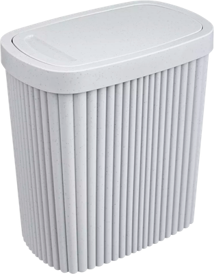 Контейнер для мусора Econova Velvet 435204438 (светло-серый флэк)