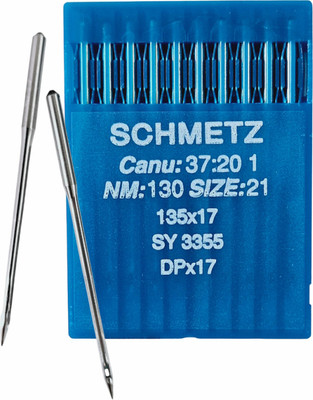 Набор игл для промышленной швейной машины Schmetz DPx17 130 Sch-10 (10шт, универсальный)
