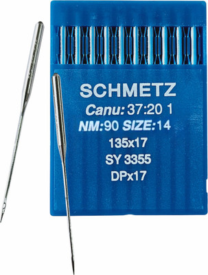 Набор игл для промышленной швейной машины Schmetz DPx17 90 Sch-10 (10шт, универсальные)