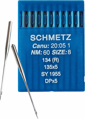 Набор игл для промышленной швейной машины Schmetz DPx5 60 Sch-10 (10шт, универсальные)