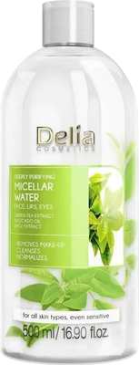 Мицеллярная вода Delia Cosmetics Глубоко очищающая с экстрактом зеленого чая (500мл)