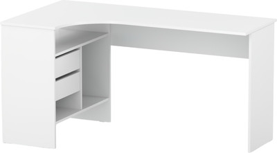 Компьютерный стол Woodville СПм-25 левый (белый)