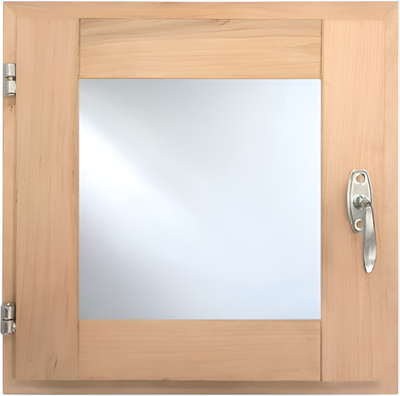 Окно для бани LK Ольха 30х30 (стеклопакет)