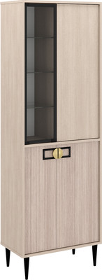 Шкаф с витриной Аквилон Муза № 2.1 (тира/кадена вуд)