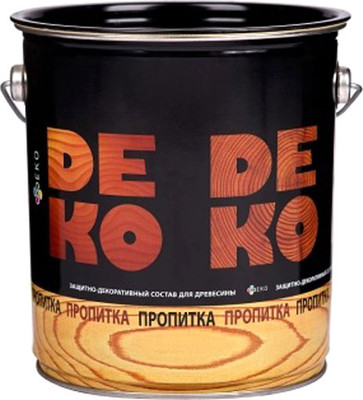 Защитно-декоративный состав Цветогамма Deko (4кг, дуб)