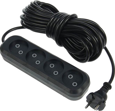 Удлинитель Тифлос У6-4-7м (черный)