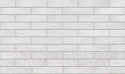 Декоративный камень гипсовый Stone Mill Кирпич Классический ПГД-1-Л 0500 (белый)