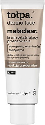 Крем для лица Tolpa Dermo Face Melaclear от обесцвечивания ночной (40мл)