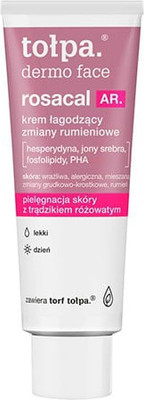Крем для лица Tolpa Dermo Face Rosacal AR успокаивающий от эритемы легкий дневной (40мл)