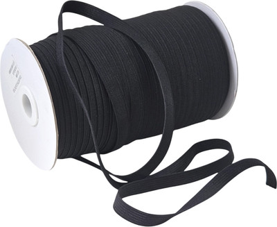 Резинка для шитья Sentex Вязаная 10мм РВ (100м, черный)