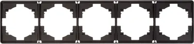Рамка для выключателей и розеток Kranz Round KR-78-0755-3 (оникс)