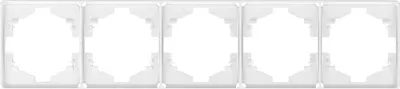 Рамка для выключателей и розеток Kranz Round KR-78-0755-1 (перламутр)