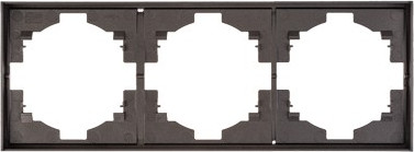 Рамка для выключателей и розеток Kranz Strong KR-78-0753-6 (графит)