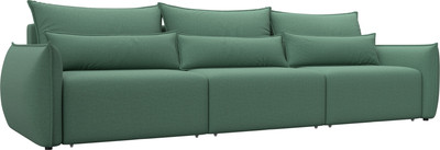 Диван Лига Диванов Лига-051 НПБ Лонг (рогожка амур 11 зеленый)