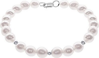 Браслет из серебра Славiя БРС-Ж3ш (18см, с жемчугом)