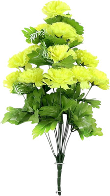 Искусственный букет KlrBy Гвоздики / БС005 (лимонный)