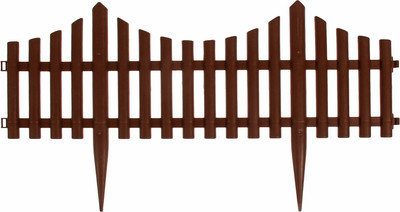 Изгородь декоративная GREENGO 30x300 5 секций / 3296974 (коричневый)