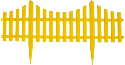 Изгородь декоративная GREENGO 30x300см 5 секций / 3296969 (желтый)