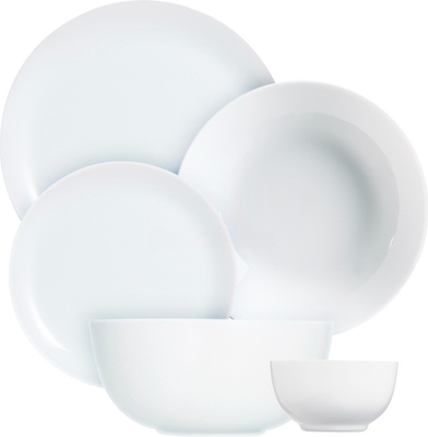 Набор столовой посуды Luminarc Diwali White V8985 (25пр)