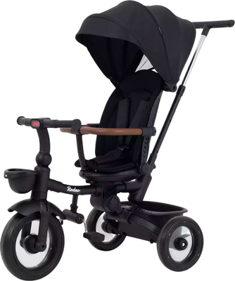 Трехколесный велосипед с ручкой MOWbaby Rodeo MC053 (черный)