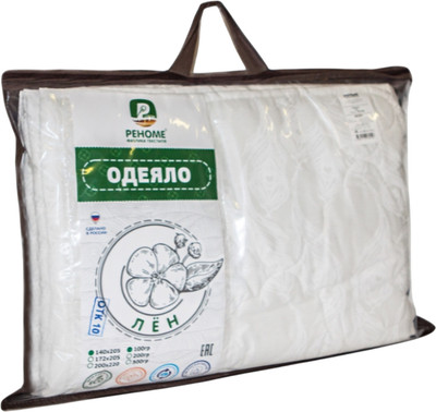 Одеяло Реноме 1.5сп Поплин 42/381 140x205 (лен, 100)