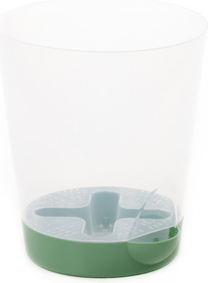 Вазон Полесье №3 / 06834 (прозрачный/зеленый)