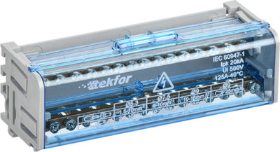 Шина нулевая в корпусе IEK TF-DN10-2-15-125