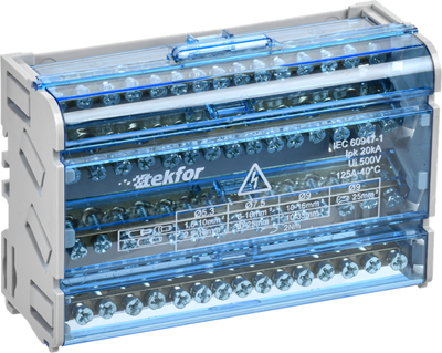 Шина нулевая в корпусе IEK TF-DN10-4-15-125