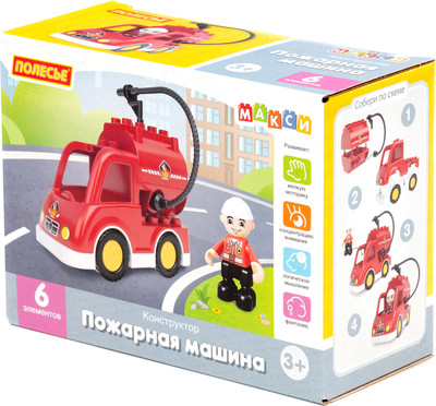 Конструктор Полесье Пожарная машина / 10821 (6эл)