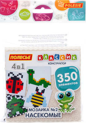 Конструктор Полесье Классик №2 насекомые / 73171 (350эл)