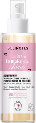 Масло для тела Solinotes Cherry Blossom Сухое для лица, тела и волос (100мл)