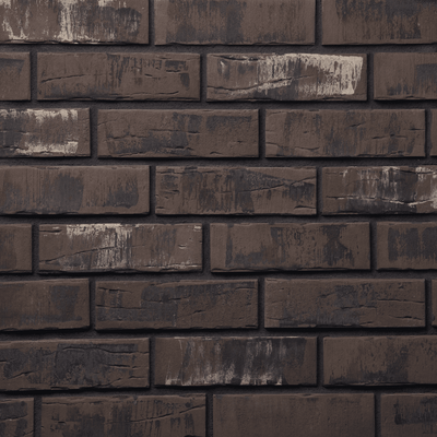 Декоративный камень бетонный Petra Клинкерный кирпич 15П7 (темно-коричневый)