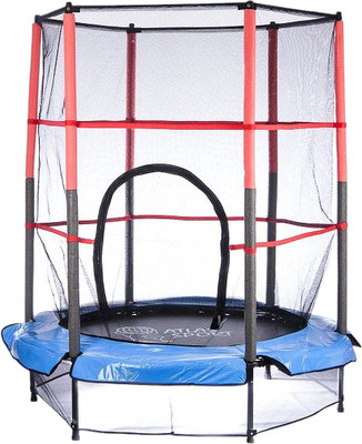 Батут Atlas Sport 140см 4.5ft на эластичных ремнях (синий)