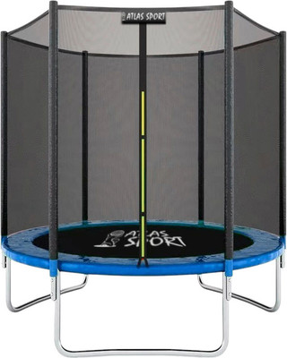 Батут Atlas Sport 183см с внешней сеткой без лестницы (синий)