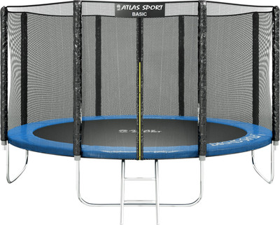 Батут Atlas Sport Basic 374см - 12ft (синий)