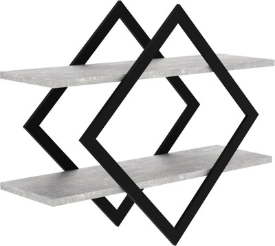 Полка Макс Стайл ПнР-400-2 навесная (бетон темный)